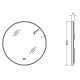 900mm Backlit Gunmetal Grey Frame Round LED Mirror with Motion Sensor Auto On